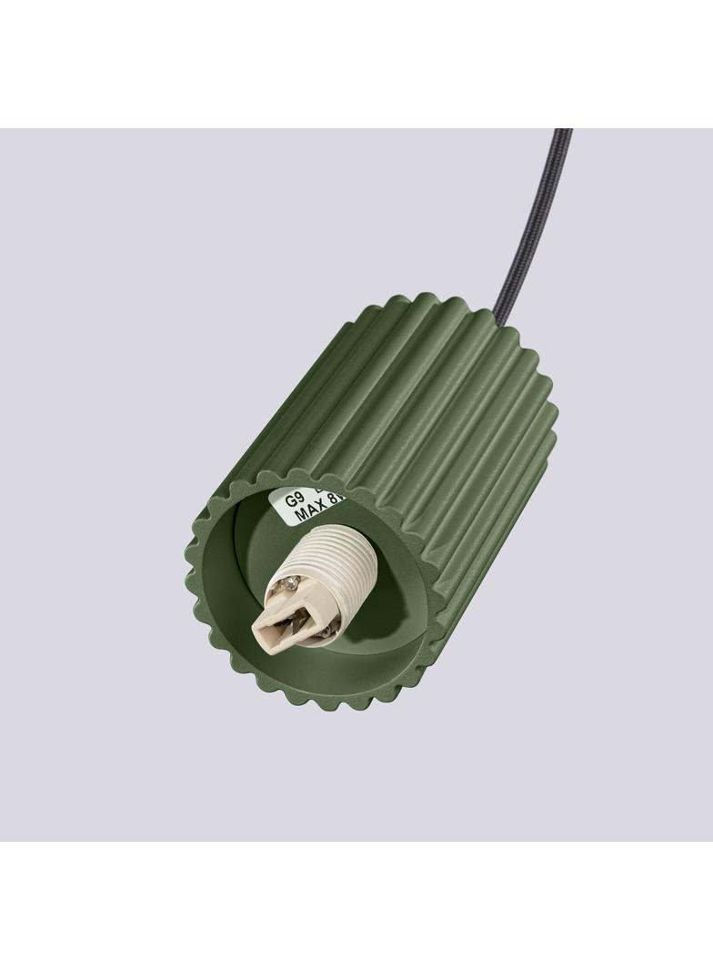 Lampa wisząca HALO 1 zielona oliwka