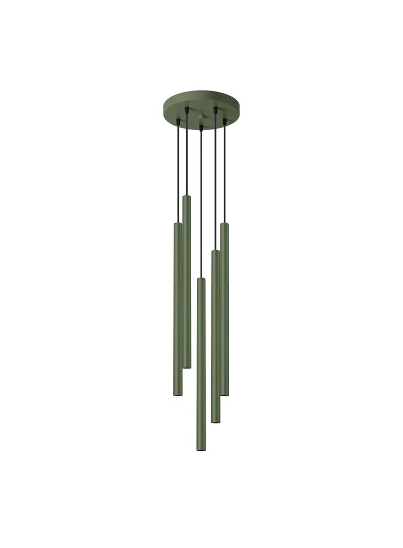 Sollux Lampa wisząca PASTELO 5P zielona oliwka SL.1522