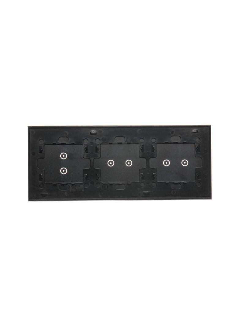 Simon 54 Touch Panel dotykowy S54 Touch 3 moduły 2 pola dotykowe poziome + 2 pole dotykowe poziome + 2 pola dotykowe pionowe zastygła lawa DSTR3223/73 KONTAKT