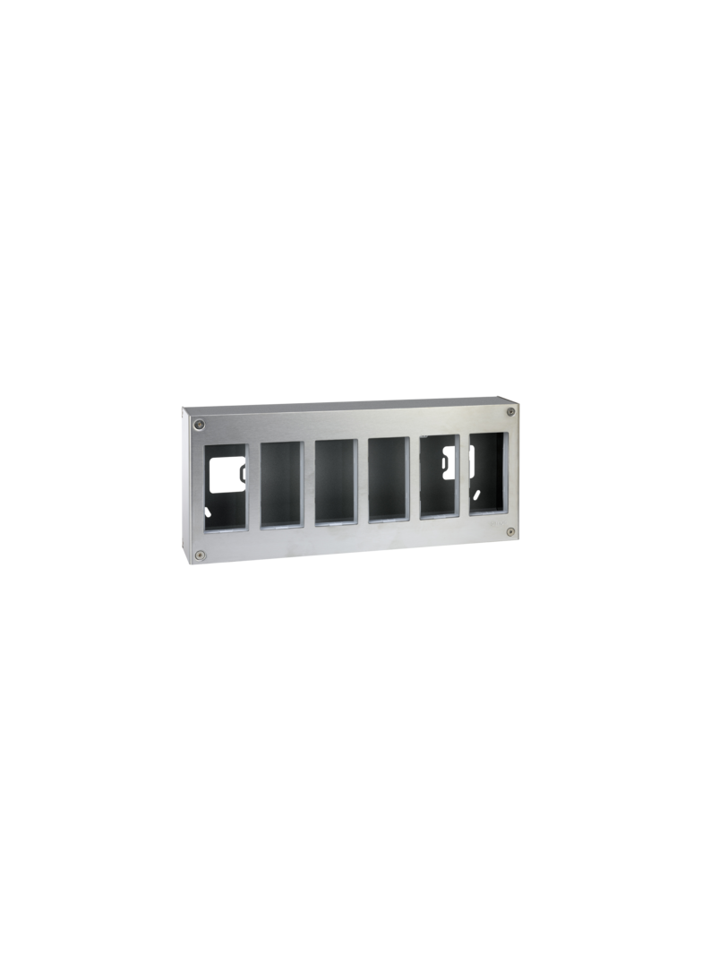 Simon Connect Obudowa natynkowa S500 METAL 6-modułowa 12x K45 kompletna 51000016-036 KONTAKT