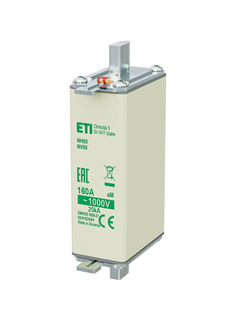 Wkładka topikowa NH silnikowa NH00 85 aM 160A 1000V 004182494 ETI