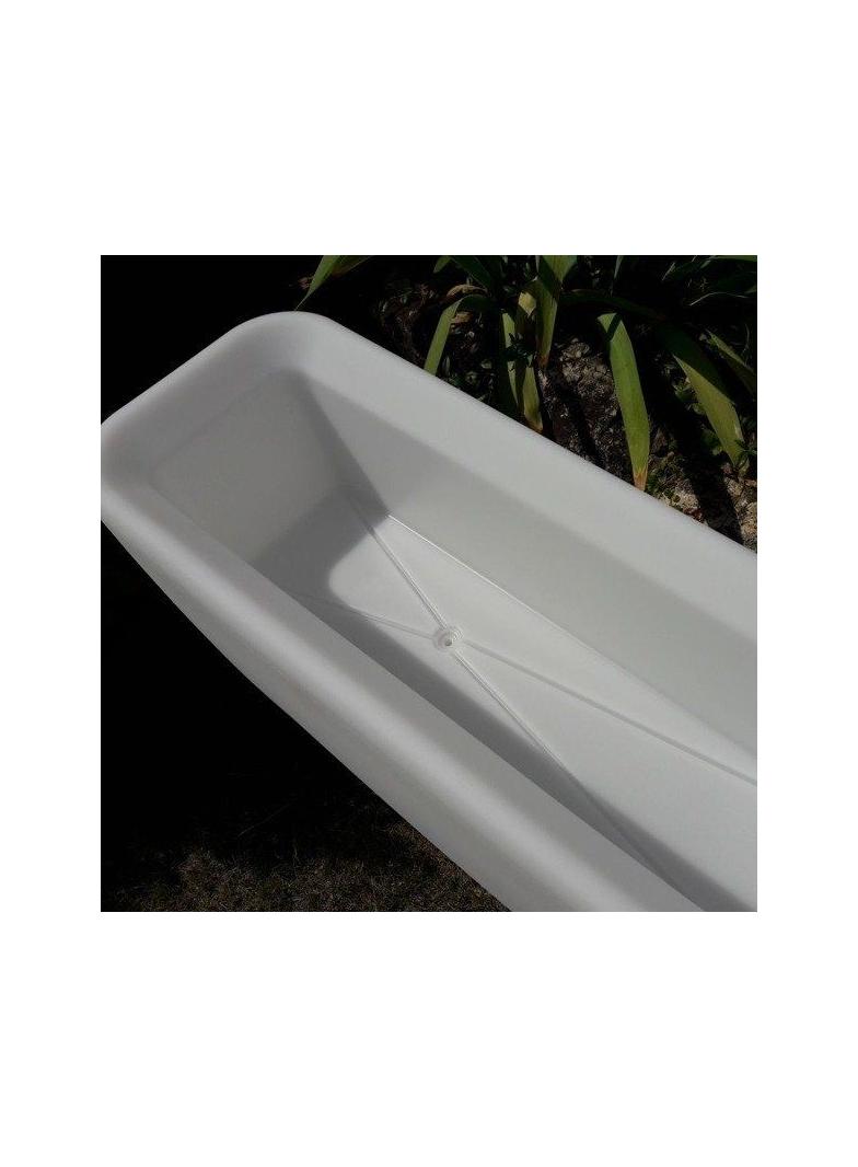 Nowodvorski lampa stojąca zewnętrzna (świecąca donica) Flowerpot L 2xE27 biała 9713