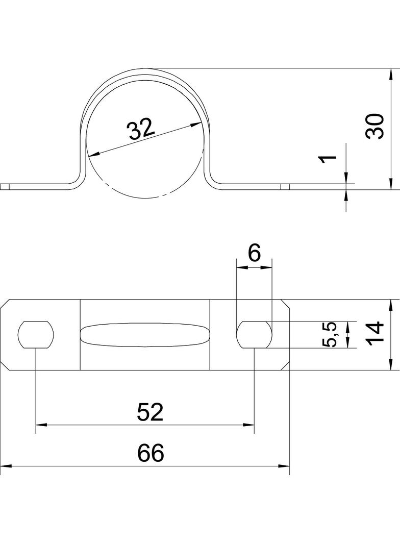 605 32 V4A, Obejma mocująca