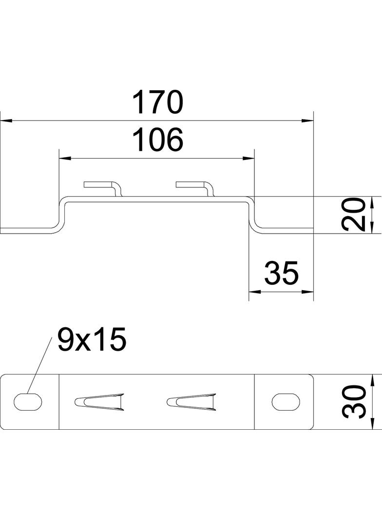 DBLG 20/100, UCHWYT DYSTANSUJĄCY DB 20/100 FT