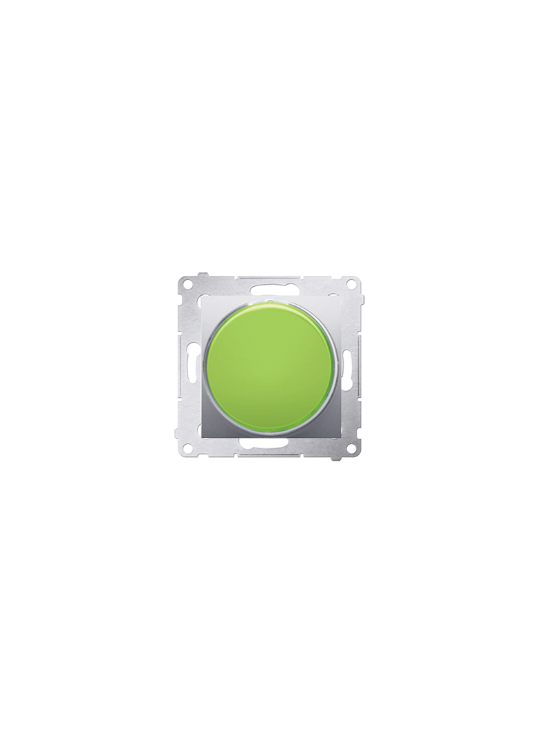 Simon 54 Sygnalizator świetlny LED – światło zielone 230V srebrny mat DSS3.01/43 KONTAKT