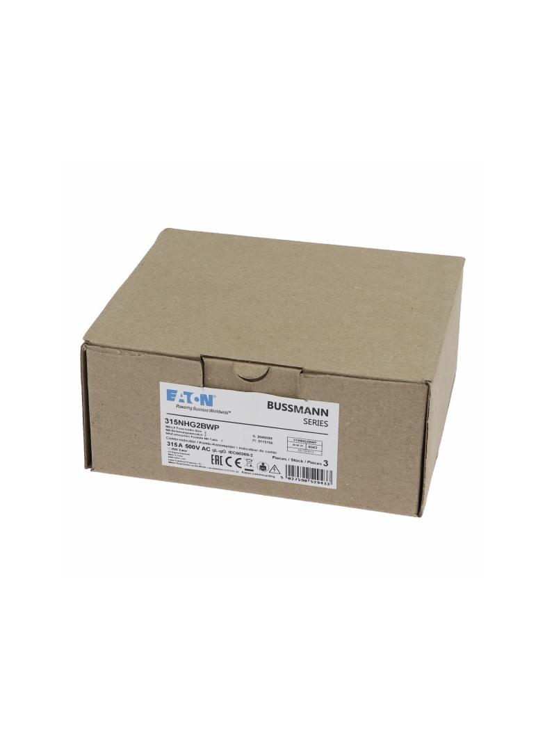 NH 315A 500V gG rozmiar 2 WEATHER RESISTANT NH LV 315A 500V gG rozmiar 2 WR 315NHG2BWP EATON
