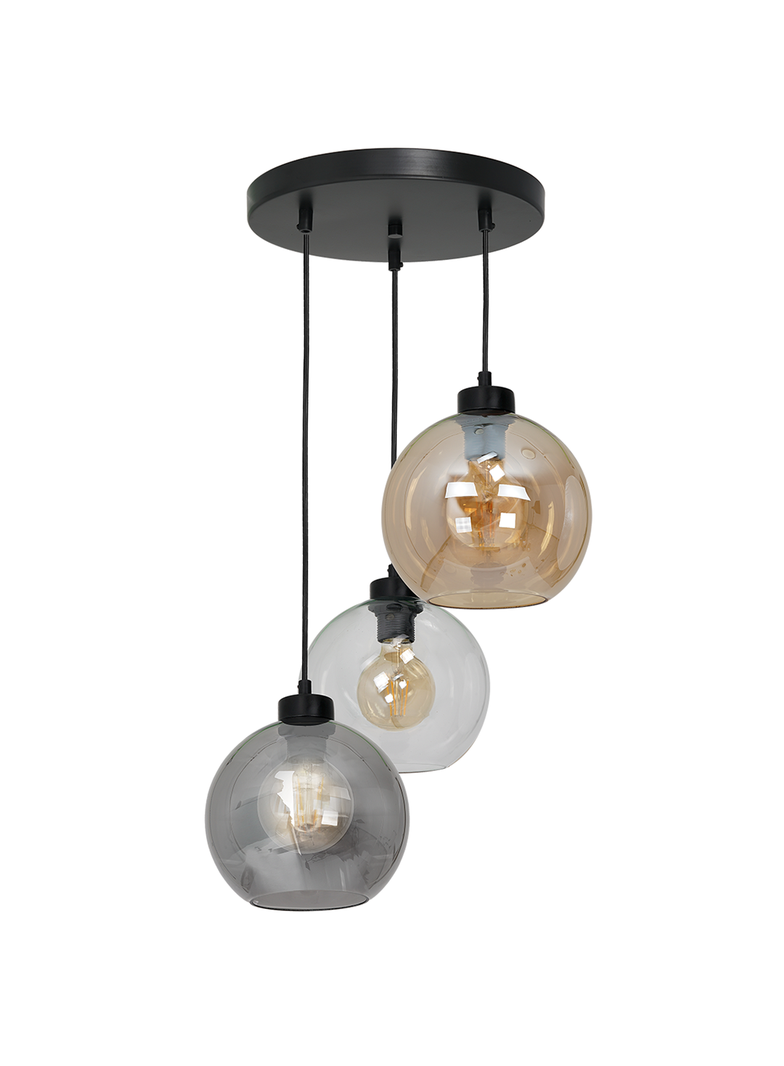 Milagro lampa wisząca Sofia Mix 3xE27 czarny MLP6585