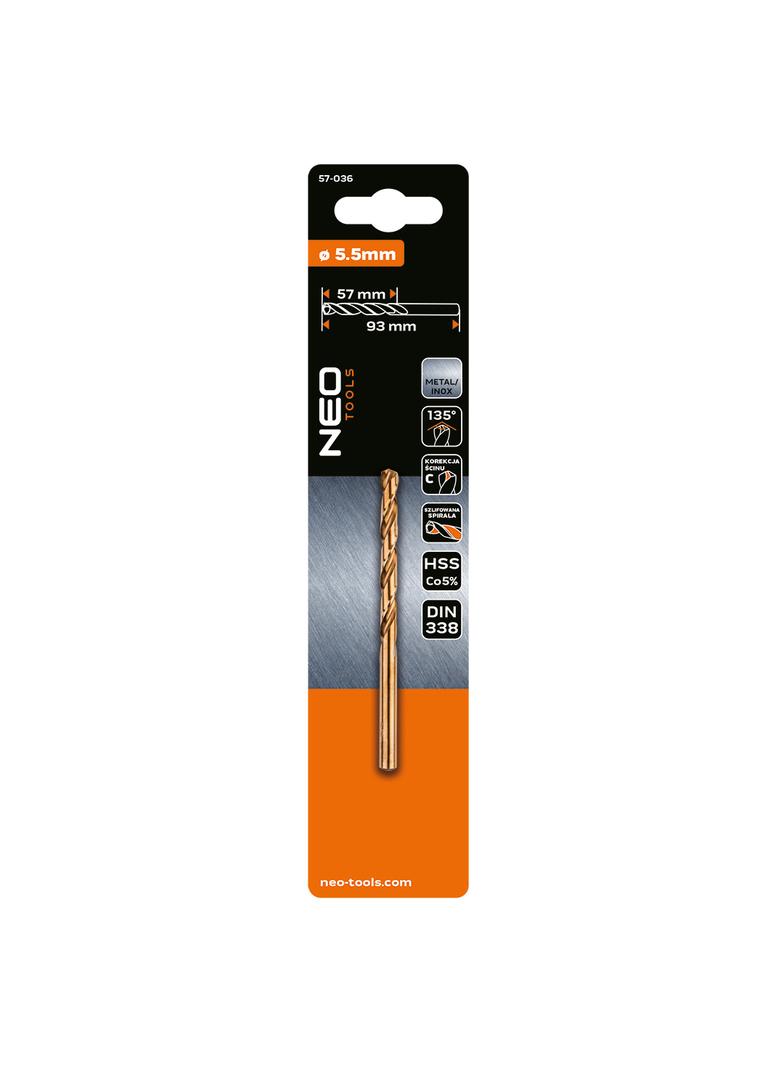 Wiertło do metalu HSS-Co 5,5mm GRAPHITE 57H036 GTX 57-036 GTX Poland