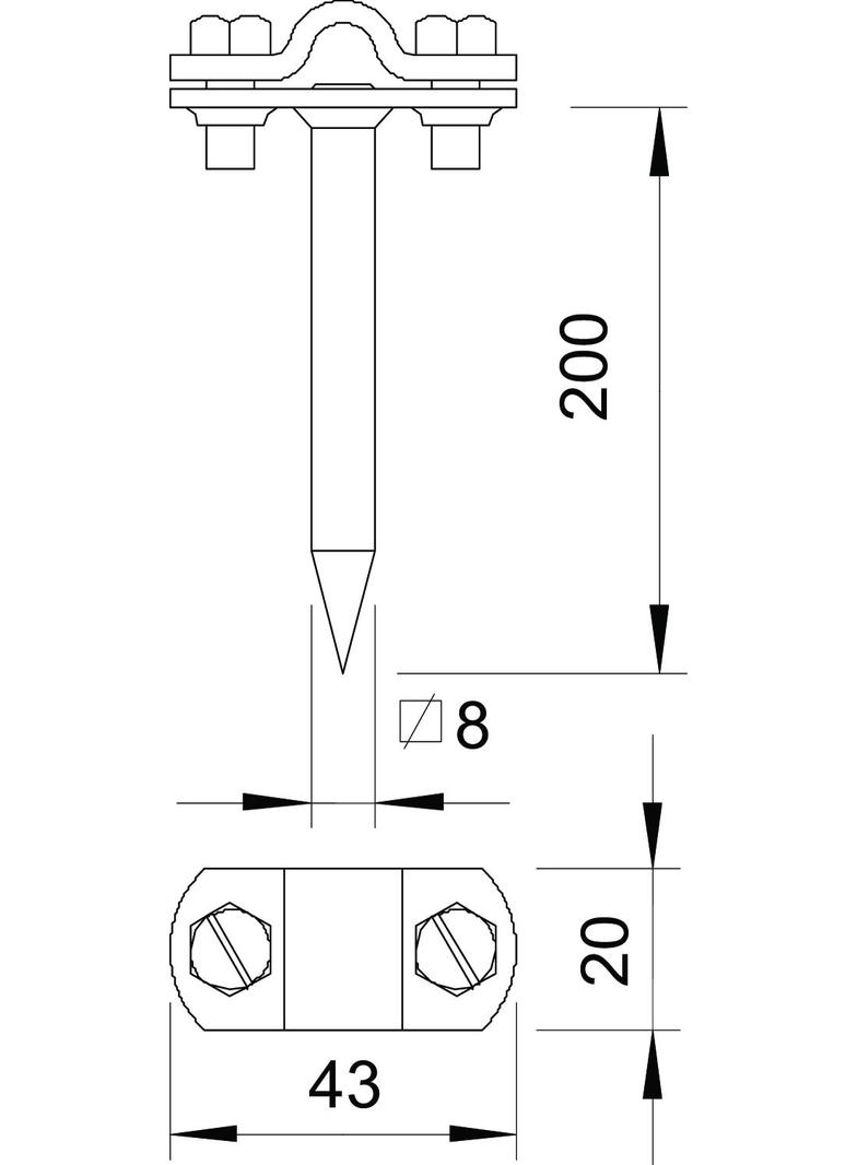 163-200, UCHWYTY PRZEW.Z NAKŁADKĄ 200 MM
