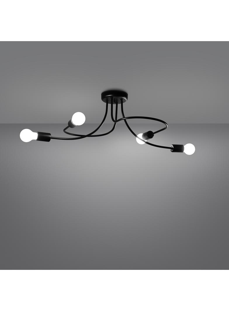 Żyrandol LEVAR 4 czarny