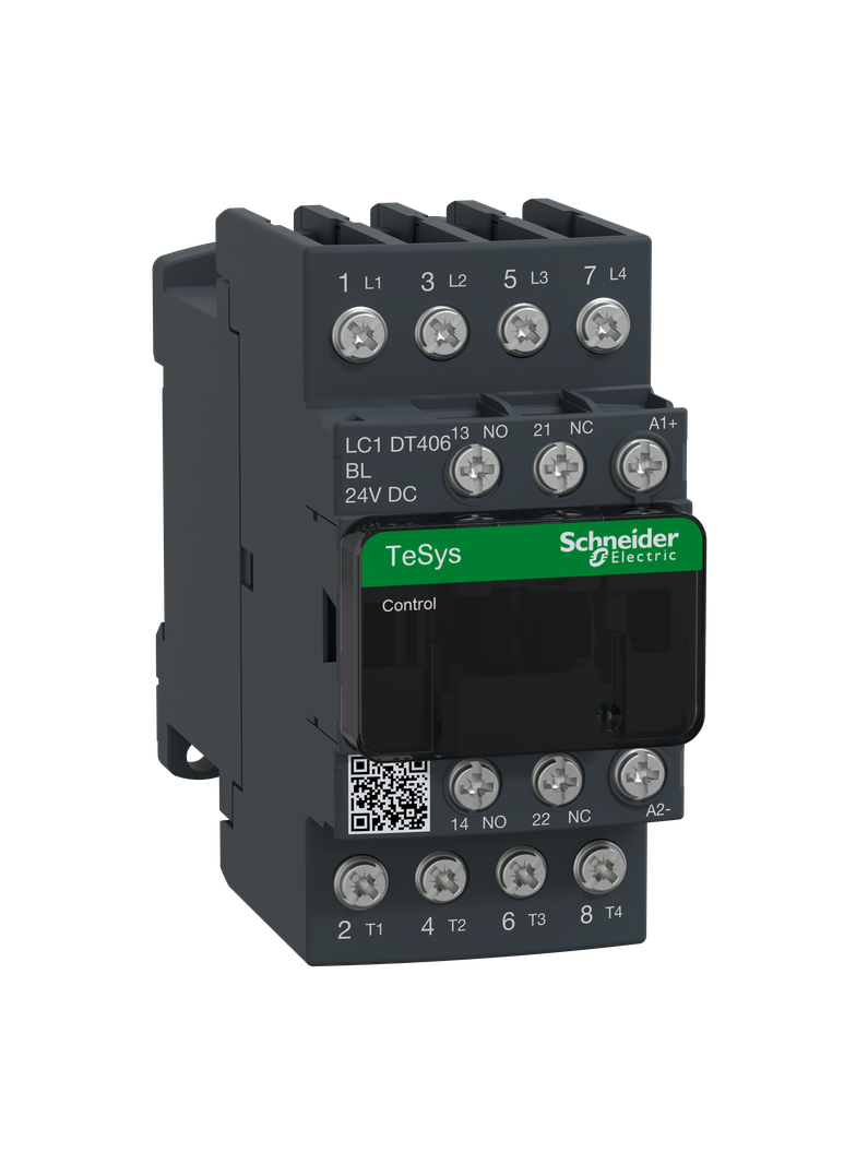 Stycznik mocy TeSys D AC1 40A 4P 1Z 1R cewka 24VDC niski pobór zaciski śrubowe LC1DT406BL Schneider