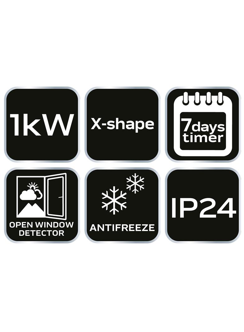 Grzejinik konwektorowy 1000W IP24