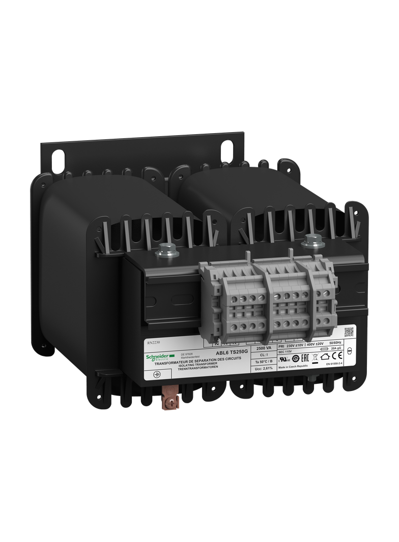 Phaseo separacyjny transformator napięcia wejście 230-400 V wyjście 1 x 115 V 2500 VA ABL6TS250G SCH