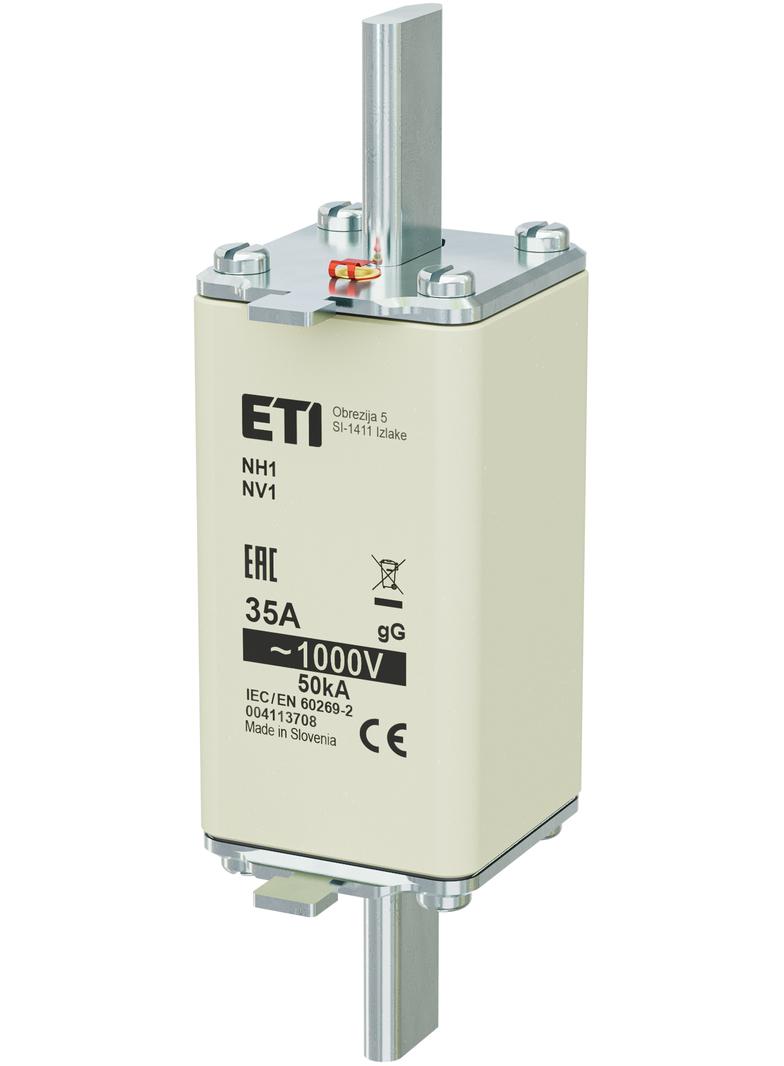 Wkładka topikowa NH zwłoczna NH1 85 gG 35A 1000V 004113708 ETI