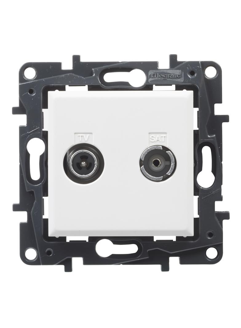 Niloe Step - gniazdo TV-R-SAT zakończeniowe, 10 dB - kolor biały, Legrand