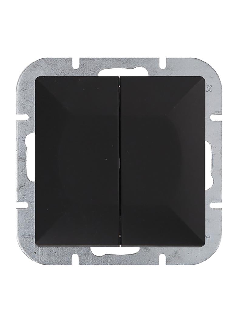 Łącznik roletowy podtynkowy Pearl, 10A, 250V, WP-10P, czarny