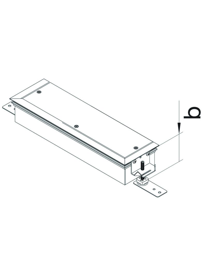 tehalit.BK Końcówka kanału wanna stalowa BKW 300x(60-100)mm stal BKWE300060 HAGER
