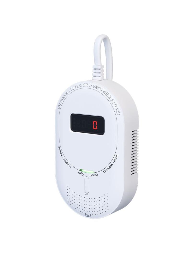 Detektor tlenku węgla i gazu z 433 MHz CTLG-08-R F&F