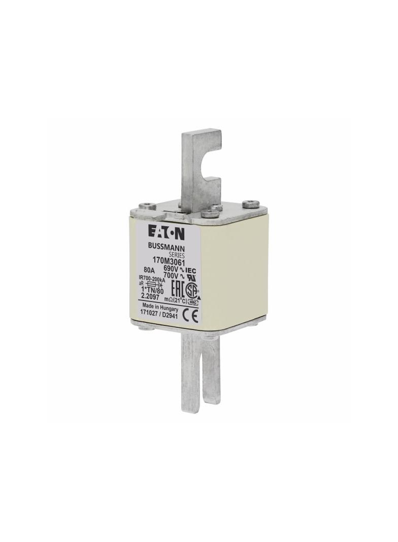 80A 690V 1*TN/80 aR INDICATOR FUSE Wkładka szybka 80A AC 690V compact DIN 1 45x58x104 mm, 170M3061 E
