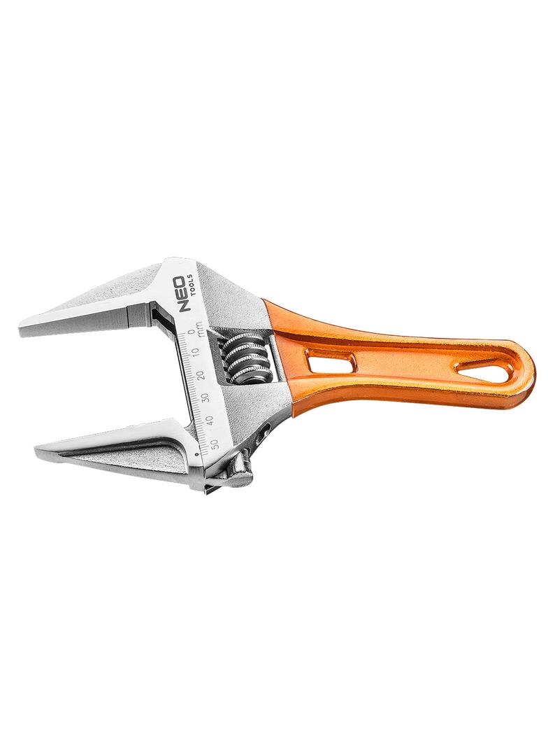 Klucz nastawny krótki 185 mm, zakres 0-53 mm