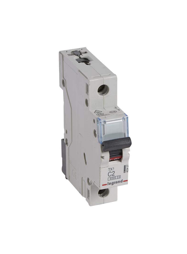 Wyłącznik Nadprądowy 1P C2A 6kA AC S301 TX3  403427 LEGRAND