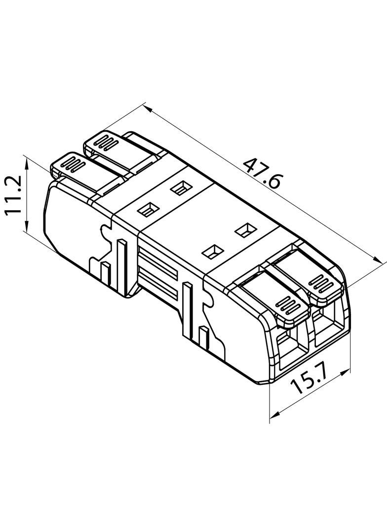 Szybkozłączka CMK-642 transparentny/pomarancZ-9.642 OPATÓWEK