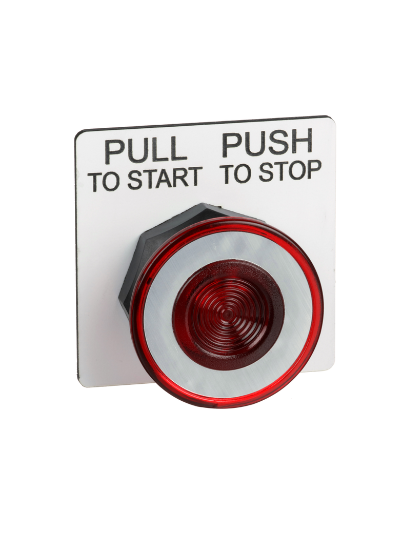 Harmony 9001K Operator push pull z czerwonym pokrętłem, 30 mm