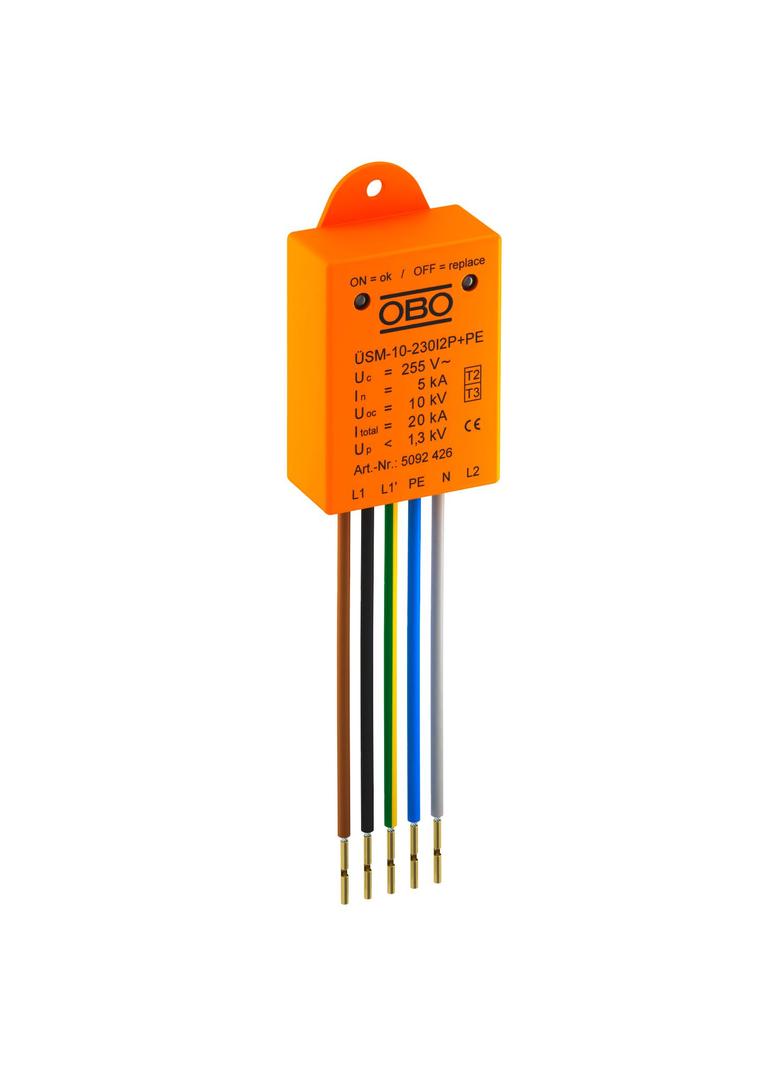 ÜSM-10-230I2P+PE Ogranicznik przepięć LED