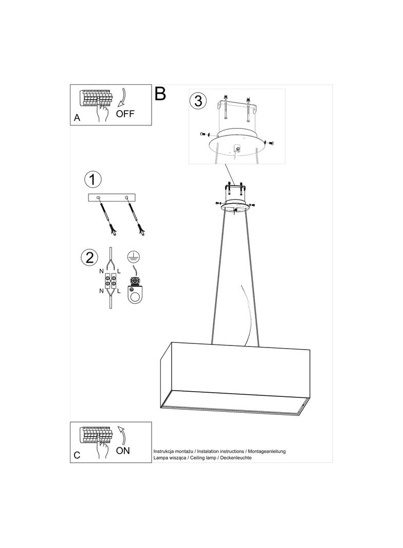 Sollux Żyrandol SANTA BIS 80 czarny SL.0780
