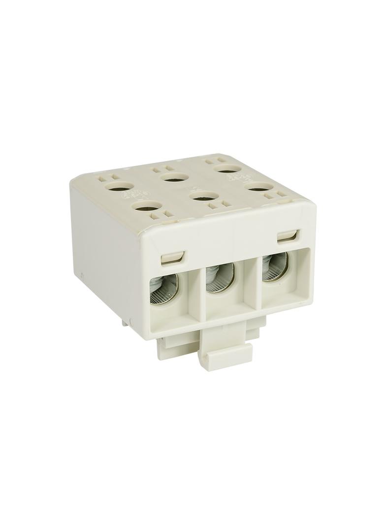 Złączka przelotowa gwintowana na szynę AL/CU 120A 3x(2,5-35)mm2 WLZ35/3x35/s szara 48.336 OPATÓWEK