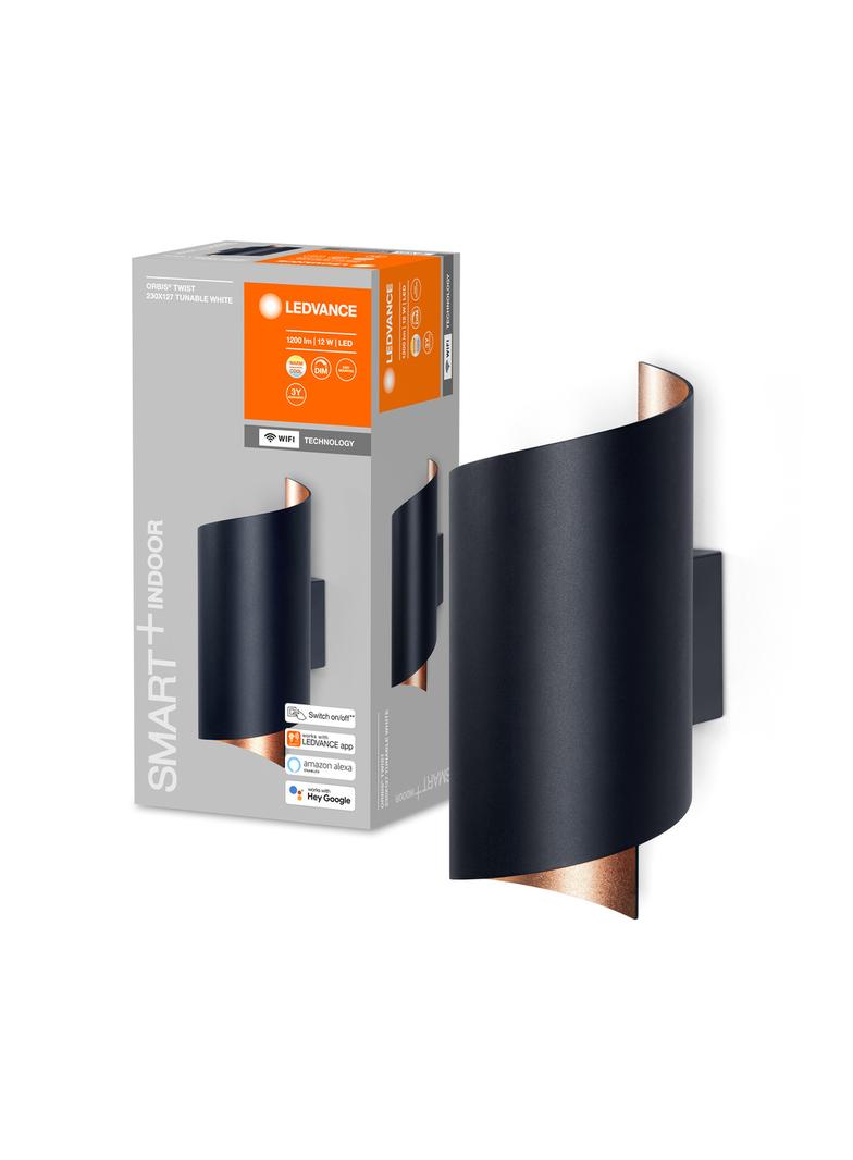 Oprawa SMART+ WIFI ORBISW TWIST 230x127 TW BK