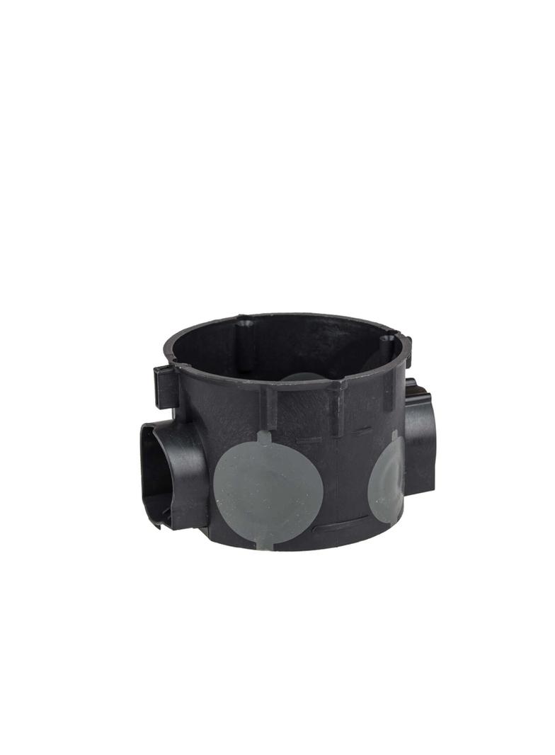 E106-2K Puszka podtynkowa łączona O60mm z membranami przebiciowymi płytka czarny  SIMET