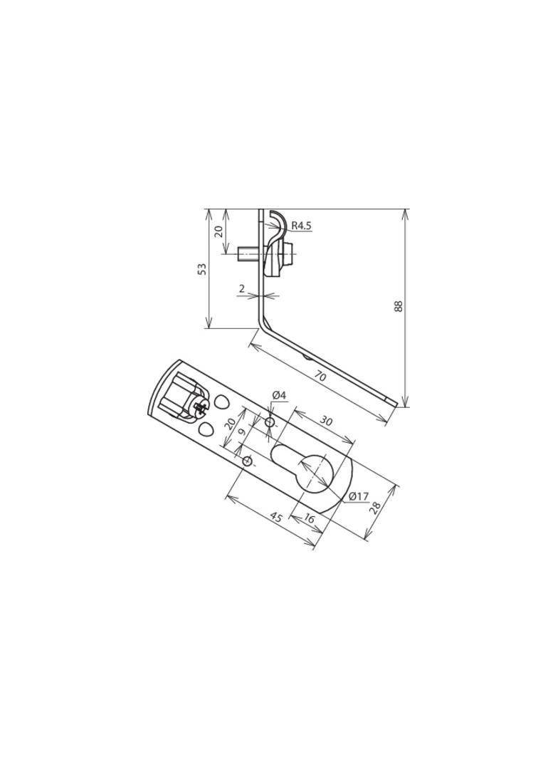 Wspornik dachowy do falistych pokryć, St/tZn