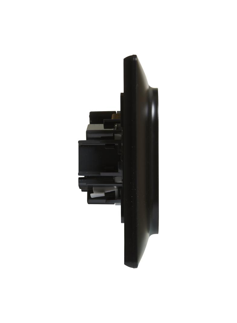 Valena Life - Gniazdo 2x2P+Z Typu Monoblok Z Przesłoną Czarne 16A – 250 V 756376 LEGRAND