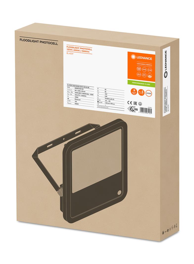 Naświetlacz FLOOD LED PERFORMANCE 125W 4000K SYM 100 SL black