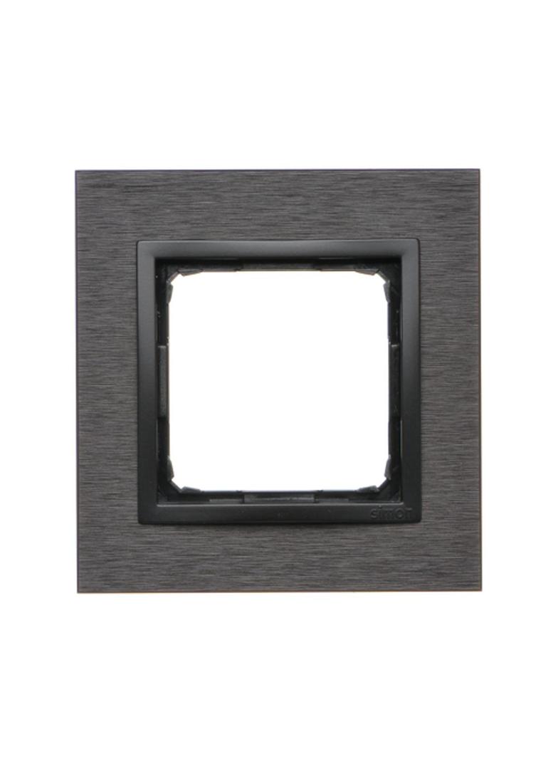 Simon 54 NATURE WMDZ-0110xS-083 Ramka 1-krotna Nature-Metal, INOX DARK, IP20/IP44. (IP44-należy zast DRN1/83 KONTAKT