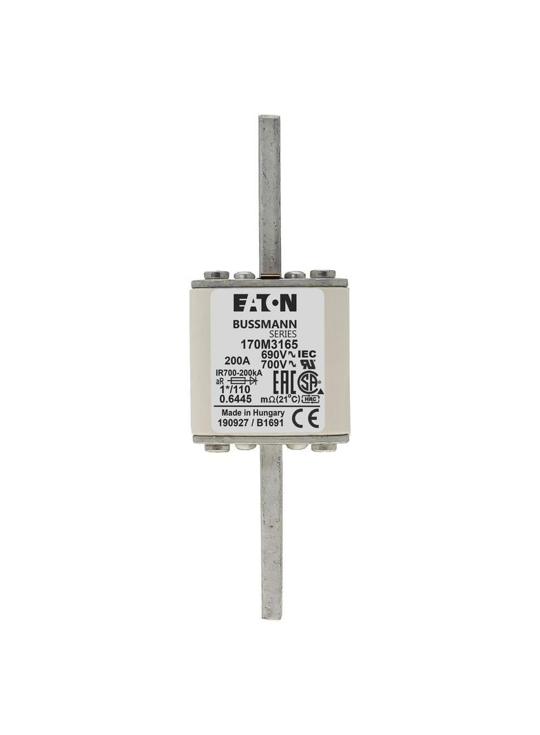 200A 690V 1*/110 aR INDICATOR FUSE Wkładka szybka 200A AC 690V rozmiar 1 45x45x134 mm 170M3165 EATON