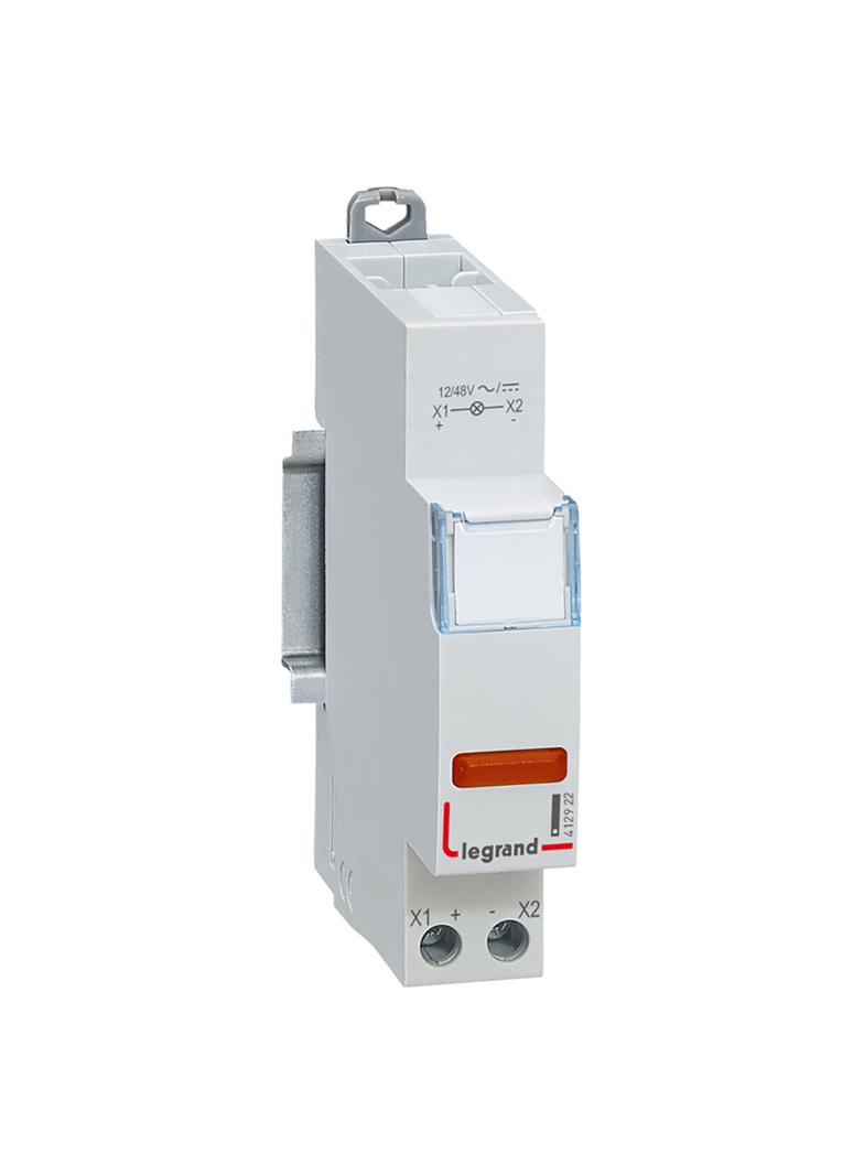 LAMPKA POJEDYNCZA LED CZERWONA 12/48V, Legrand