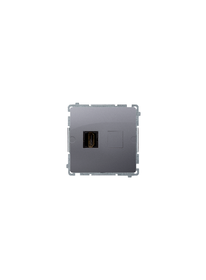 Simon Basic Gniazdo HDMI pojedyncze stal inox BMGHDMI.01/21 KONTAKT