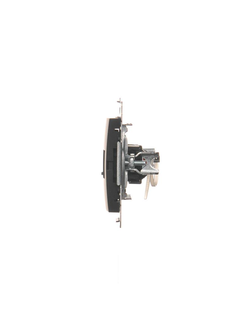 Simon 54 Gniazdo komputerowe pojedyncze RJ45 kategoria 6 z przesłoną przeciwkurzową czarny D61.01/49 KONTAKT