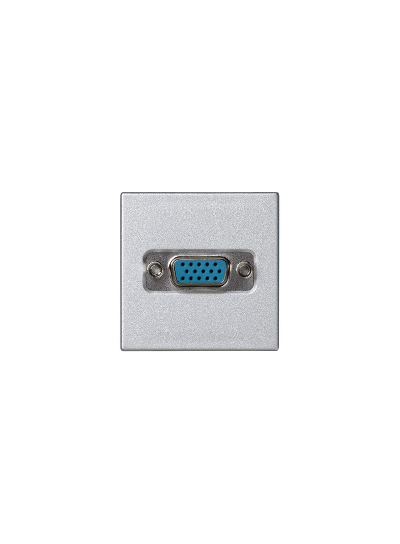 Simon Connect Płytka K45 złącza VGA (D-Sub 15) 45x45mm + wkład zaciski śrubowe aluminium K100B/8 KONTAKT