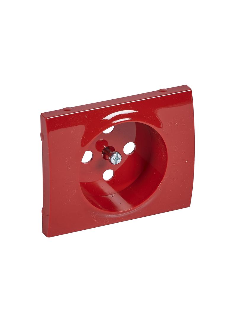 SISTENA LIFE PLAKIETKA CZERWONA GNIAZDA POJEDYNCZEGO Z BLOKADĄ 2P+Z, Legrand