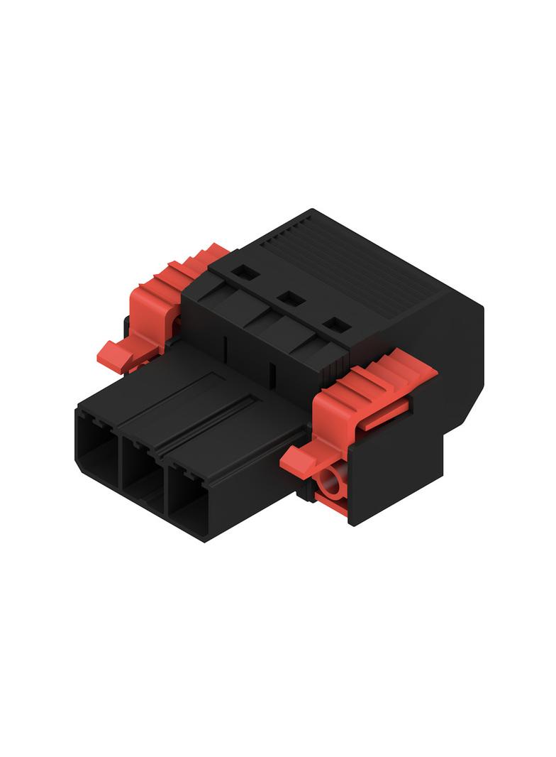 SVF 7.62HP/03/180FI SN BK BX Wtyk PCB (złącze wiązki), 7.62 mm, Liczba biegunów: 3, PUSH IN /40szt./ 1124760000 WEIDMÜLLER