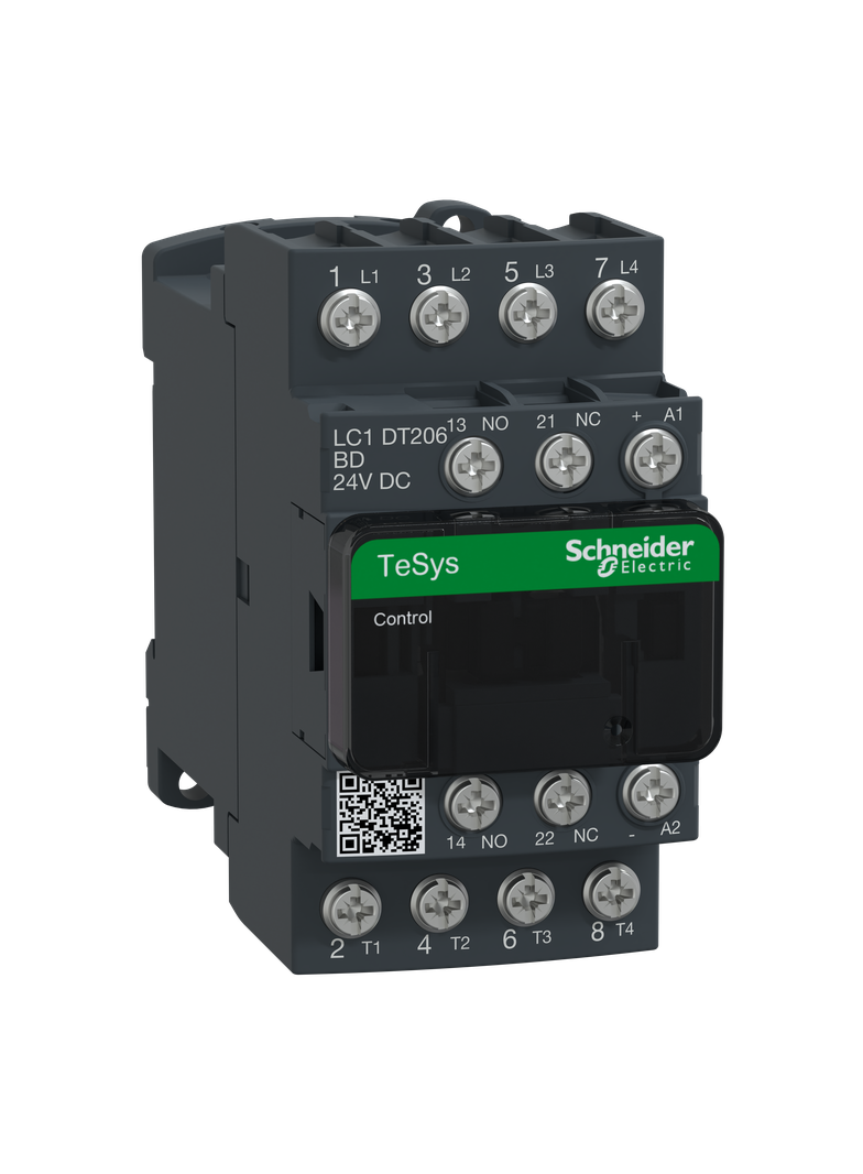 Stycznik mocy TeSys D AC1 20A 4P 1Z 1R cewka 24VDC zaciski śrubowe LC1DT206BD Schneider