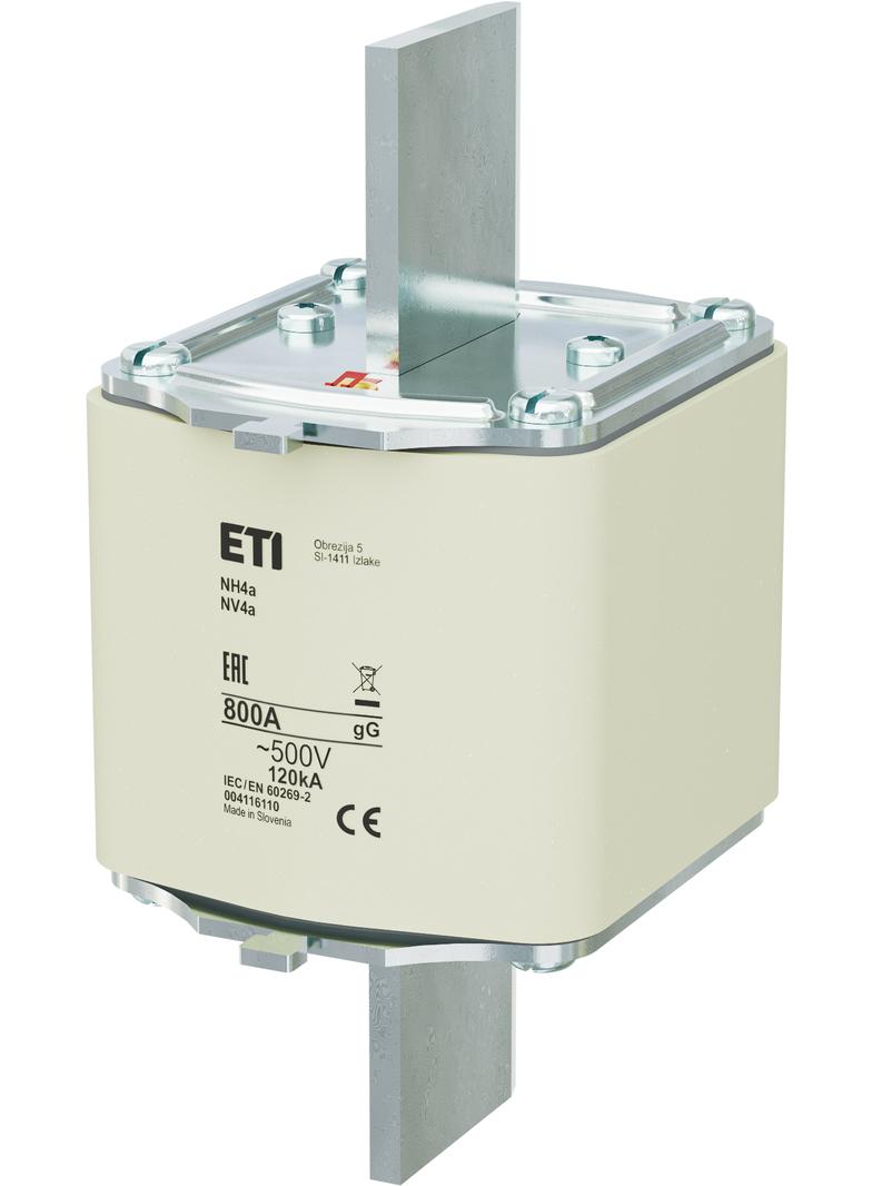 Wkładka topikowa NH zwłoczna NH4a gG 800A 500V 004116110 ETI
