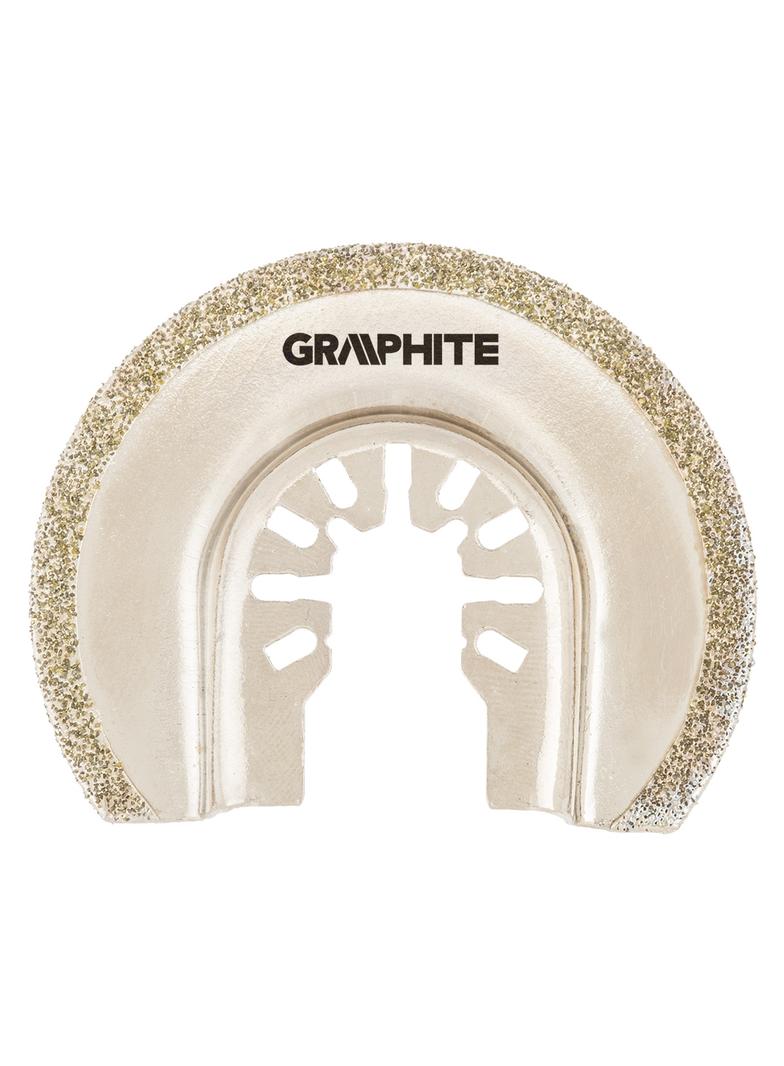 Tarcza półokrągła HCS do ceramiki, 65 mm, galwaniczne pokrycie nasypem diamentowym