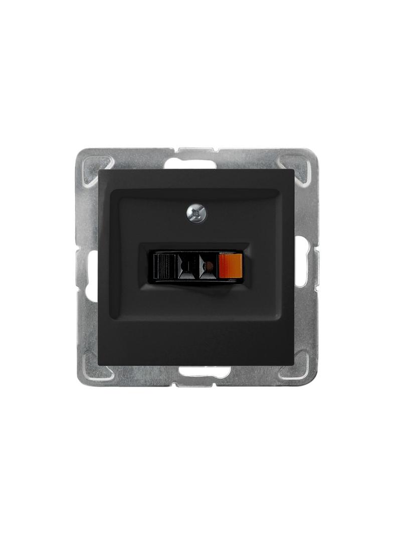 IMPRESJA Gniazdo głośnikowe pojedyncze - kolor czarny metalik GG-1Y/m/33