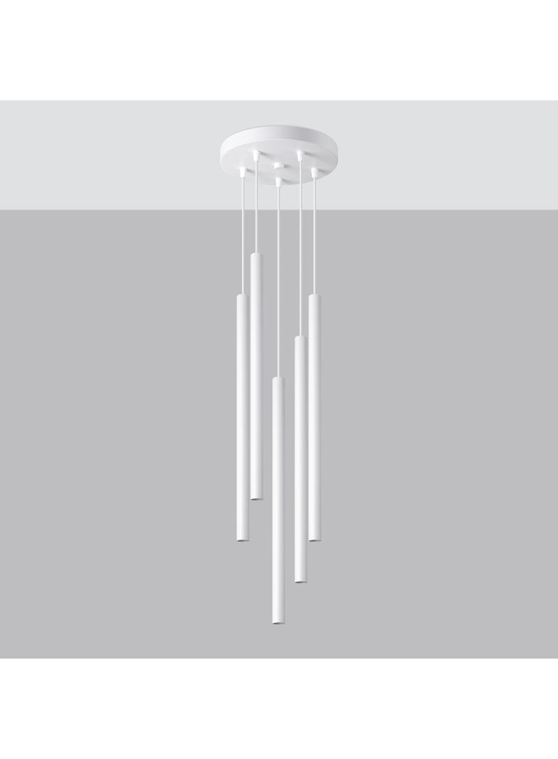 Sollux Lampa wisząca PASTELO 5P biała SL.1175