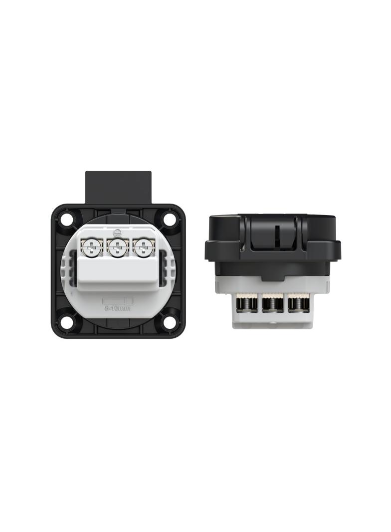 GN.SCHUKO 16A CZARNE