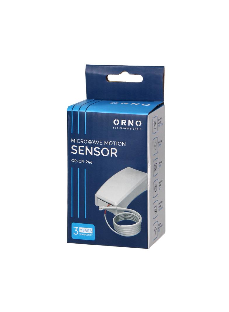 Mikrofalowy czujnik ruchu z zewnętrznym sensorem zmierzchowym, 360st., IP20, 1200W OR-CR-246 ORNO